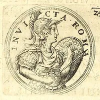 Picture 45 of 101 from De vitis imperatorum et caesarum romanorum : tam occidentalium quam orientalium, nec non vxorum et liberorum eorum, item tyrannorum omnium ... : inde à C. Julio Caesare, primo monarcha, vsque ad D.N. Imperatorem Caesarem Matthiam : vnà cum eorum effigiebus & symbolis ... (1615), leaf 196