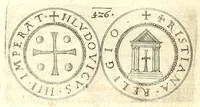 Picture 79 of 101 from De vitis imperatorum et caesarum romanorum : tam occidentalium quam orientalium, nec non vxorum et liberorum eorum, item tyrannorum omnium ... : inde à C. Julio Caesare, primo monarcha, vsque ad D.N. Imperatorem Caesarem Matthiam : vnà cum eorum effigiebus & symbolis ... (1615), leaf 408