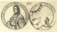 Picture 90 of 101 from De vitis imperatorum et caesarum romanorum : tam occidentalium quam orientalium, nec non vxorum et liberorum eorum, item tyrannorum omnium ... : inde à C. Julio Caesare, primo monarcha, vsque ad D.N. Imperatorem Caesarem Matthiam : vnà cum eorum effigiebus & symbolis ... (1615), leaf 476