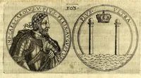 Picture 96 of 101 from De vitis imperatorum et caesarum romanorum : tam occidentalium quam orientalium, nec non vxorum et liberorum eorum, item tyrannorum omnium ... : inde à C. Julio Caesare, primo monarcha, vsque ad D.N. Imperatorem Caesarem Matthiam : vnà cum eorum effigiebus & symbolis ... (1615), leaf 505