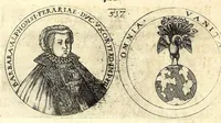 Picture 98 of 101 from De vitis imperatorum et caesarum romanorum : tam occidentalium quam orientalium, nec non vxorum et liberorum eorum, item tyrannorum omnium ... : inde à C. Julio Caesare, primo monarcha, vsque ad D.N. Imperatorem Caesarem Matthiam : vnà cum eorum effigiebus & symbolis ... (1615), leaf 518