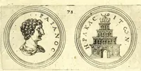 Picture 15 of 101 from De vitis imperatorum et caesarum romanorum : tam occidentalium quam orientalium, nec non vxorum et liberorum eorum, item tyrannorum omnium ... : inde à C. Julio Caesare, primo monarcha, vsque ad D.N. Imperatorem Caesarem Matthiam : vnà cum eorum effigiebus & symbolis ... (1615), leaf 71