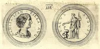 Picture 20 of 101 from De vitis imperatorum et caesarum romanorum : tam occidentalium quam orientalium, nec non vxorum et liberorum eorum, item tyrannorum omnium ... : inde à C. Julio Caesare, primo monarcha, vsque ad D.N. Imperatorem Caesarem Matthiam : vnà cum eorum effigiebus & symbolis ... (1615), leaf 94