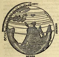 Picture 8 of 9 from De vniuersitate liber, : in quo astronomiæ doctrin[a]eúe coelestis compendium terrae aptatum, & secundum coelestis influxus ordinem praecipuaruḿque originum rationem totus orbis terrae quatenus innotuit, cum regnorum temporibus exponitur. Sed ante omneis alias orbis parteis Terra Sancta summo, hoc est amplissimo co[m]pendio describitur. cui Gallia ob primarium orbis nomen & ius substituitur, eo quòd ambae toti orbi legem sunt daturae. (1552), leaf 123