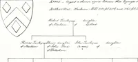 Picture 22 of 38 from Devonshire pedigrees : recorded in the herald's visitation of 1620, with additions from the Harleian manuscripts, and the printed collections of Westcote and Pole (1859), leaf 136