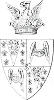 An illustration from Devonshire pedigrees : recorded in the herald's visitation of 1620, with additions from the Harleian manuscripts, and the printed collections of Westcote and Pole (1859)