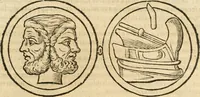 An illustration from De vrbis ac Romani olim imperii splendore : opus eruditionibus, historijs, ac animaduersionibus, tam sacris quam profanis illustratum : in quo etiam nonnulla ex occasione tanguntur, tam circa Romanae ecclesiae principatum, quam circa alias reliquarum orbis regionum res memoratu dignas (1650)