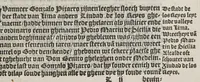 An illustration from De wonderlijcke ende warachtighe historie vant coninckrijck van Peru, : geleghen in Indien, inde welcke verhaelt wordt de gheleghentheydt, costuymen, manieren van leuen, oueruloedicheyt des goudts eñ siluers, ende voort alle de sonderlingste dinghen vanden seluen lande, insghelijckx vanden steden, plaetsen, ende inwoonders desselfs conincrijckx, daer beneuen hoet gheuonden ende eerst by de Keyserlijcke Maiest. hoochloflijcker memorien gheconquesteert ende vercreghen is, met alle de oorlogen eñ strijden die ghebeurt zijn, soo teghens d'Indianen als oock onder den Spaengaerts om tgouuernement deen teghens den anderen. Verciert met veel schoone figuren (1563)