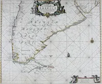 Picture 41 of 44 from De zee-atlas ofte water-wereld : waer in vertoont werden alle de zee-kusten van het bekende des aerd-bodems : seer dienstigh voor alle heeren en kooplieden, als oock voor alle schippers en stuurlieden (1672), leaf 172