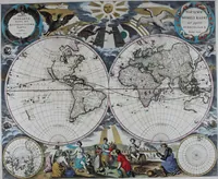 An illustration from De zee-atlas ofte water-wereld : waer in vertoont werden alle de zee-kusten van het bekende des aerd-bodems : seer dienstigh voor alle heeren en kooplieden, als oock voor alle schippers en stuurlieden (1672)