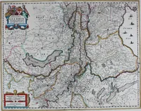 An illustration from De zee-atlas of Water-waerelt, vertoonende alle de zee-kusten van het bekende des aerd-bodems, met een generale beschrijvinge van dien : seer dienstigh voor schippers en stuurlieden, mitsgaders koop-lieden om op 't kantoor gebruyckt te worden : Nieuwelijcks aldus uytgegeven (1665)