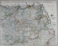 An illustration from De zee-atlas of Water-waerelt, vertoonende alle de zee-kusten van het bekende des aerd-bodems, met een generale beschrijvinge van dien : seer dienstigh voor schippers en stuurlieden, mitsgaders koop-lieden om op 't kantoor gebruyckt te worden : Nieuwelijcks aldus uytgegeven (1665)