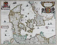 An illustration from De zee-atlas of Water-waerelt, vertoonende alle de zee-kusten van het bekende des aerd-bodems, met een generale beschrijvinge van dien : seer dienstigh voor schippers en stuurlieden, mitsgaders koop-lieden om op 't kantoor gebruyckt te worden : Nieuwelijcks aldus uytgegeven (1665)