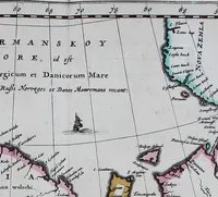 An illustration from De zee-atlas of Water-waerelt, vertoonende alle de zee-kusten van het bekende des aerd-bodems, met een generale beschrijvinge van dien : seer dienstigh voor schippers en stuurlieden, mitsgaders koop-lieden om op 't kantoor gebruyckt te worden : Nieuwelijcks aldus uytgegeven (1665)