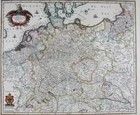 An illustration from De zee-atlas of Water-waerelt, vertoonende alle de zee-kusten van het bekende des aerd-bodems, met een generale beschrijvinge van dien : seer dienstigh voor schippers en stuurlieden, mitsgaders koop-lieden om op 't kantoor gebruyckt te worden : Nieuwelijcks aldus uytgegeven (1665)