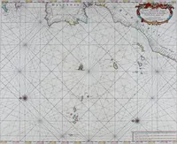 Picture 19 of 74 from De zee-atlas of Water-waerelt, vertoonende alle de zee-kusten van het bekende des aerd-bodems, met een generale beschrijvinge van dien : seer dienstigh voor schippers en stuurlieden, mitsgaders koop-lieden om op 't kantoor gebruyckt te worden : Nieuwelijcks aldus uytgegeven (1665), leaf 52