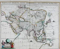 An illustration from De zee-atlas of Water-waerelt, vertoonende alle de zee-kusten van het bekende des aerd-bodems, met een generale beschrijvinge van dien : seer dienstigh voor schippers en stuurlieden, mitsgaders koop-lieden om op 't kantoor gebruyckt te worden : Nieuwelijcks aldus uytgegeven (1665)