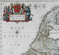 An illustration from De zee-atlas of Water-waerelt, vertoonende alle de zee-kusten van het bekende des aerd-bodems, met een generale beschrijvinge van dien : seer dienstigh voor schippers en stuurlieden, mitsgaders koop-lieden om op 't kantoor gebruyckt te worden : Nieuwelijcks aldus uytgegeven (1665)