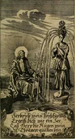 An illustration from D. Heinrich Müllers Thränen- und Trost-Quelle : bey Erklärung der Geschichte, von der grossen Sünderin ... anietzo aufs neue bey jeder Betrachtung mit Vorbereitungs- Busz- und Beicht-Gebeten versehen : samt einer Anweisung zur Sing- und Bibel-Andacht, ... und einer Vorrede Hn. D. Michael Reinhard, mit Kupffer-Stichen gezieret (1724)