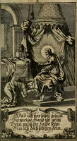 An illustration from D. Heinrich Müllers Thränen- und Trost-Quelle : bey Erklärung der Geschichte, von der grossen Sünderin ... anietzo aufs neue bey jeder Betrachtung mit Vorbereitungs- Busz- und Beicht-Gebeten versehen : samt einer Anweisung zur Sing- und Bibel-Andacht, ... und einer Vorrede Hn. D. Michael Reinhard, mit Kupffer-Stichen gezieret (1724)