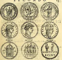 An illustration from Dialoghi di d. Antonio Agostini arcivescovo de Tarracona; sopra le medaglie, iscrizioni, e altre antichita: (1698)