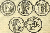 An illustration from Dialoghi di d. Antonio Agostini arcivescovo de Tarracona; sopra le medaglie, iscrizioni, e altre antichita: (1698)