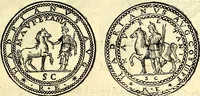 An illustration from Dialoghi di d. Antonio Agostini arcivescovo de Tarracona; sopra le medaglie, iscrizioni, e altre antichita: (1698)