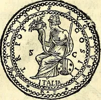 An illustration from Dialoghi di d. Antonio Agostini arcivescovo de Tarracona; sopra le medaglie, iscrizioni, e altre antichita: (1698)