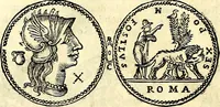 An illustration from Dialoghi di d. Antonio Agostini arcivescovo de Tarracona; sopra le medaglie, iscrizioni, e altre antichita: (1698)