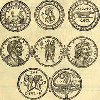 An illustration from Dialoghi di d. Antonio Agostini arcivescovo de Tarracona; sopra le medaglie, iscrizioni, e altre antichita: (1698)