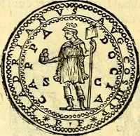 An illustration from Dialoghi di d. Antonio Agostini arcivescovo de Tarracona; sopra le medaglie, iscrizioni, e altre antichita: (1698)