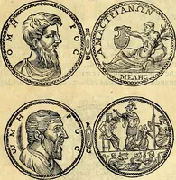 An illustration from Dialoghi di d. Antonio Agostini arcivescovo de Tarracona; sopra le medaglie, iscrizioni, e altre antichita: (1698)