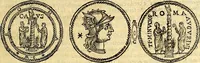 An illustration from Dialoghi di d. Antonio Agostini arcivescovo de Tarracona; sopra le medaglie, iscrizioni, e altre antichita: (1698)