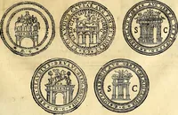 An illustration from Dialoghi di d. Antonio Agostini arcivescovo de Tarracona; sopra le medaglie, iscrizioni, e altre antichita: (1698)