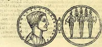 An illustration from Dialoghi di d. Antonio Agostini arcivescovo de Tarracona; sopra le medaglie, iscrizioni, e altre antichita: (1698)