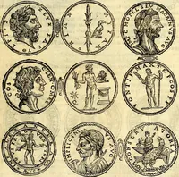 An illustration from Dialoghi di d. Antonio Agostini arcivescovo de Tarracona; sopra le medaglie, iscrizioni, e altre antichita: (1698)