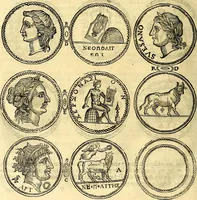 An illustration from Dialoghi di d. Antonio Agostini arcivescovo de Tarracona; sopra le medaglie, iscrizioni, e altre antichita: (1698)