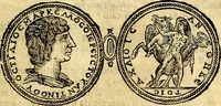 An illustration from Dialoghi di d. Antonio Agostini arcivescovo de Tarracona; sopra le medaglie, iscrizioni, e altre antichita: (1698)