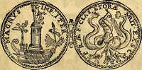 An illustration from Dialoghi di d. Antonio Agostini arcivescovo de Tarracona; sopra le medaglie, iscrizioni, e altre antichita: (1698)