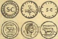 An illustration from Dialoghi di d. Antonio Agostini arcivescovo de Tarracona; sopra le medaglie, iscrizioni, e altre antichita: (1698)