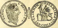 An illustration from Dialoghi di d. Antonio Agostini arcivescovo de Tarracona; sopra le medaglie, iscrizioni, e altre antichita: (1698)
