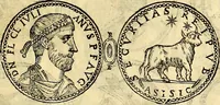 An illustration from Dialoghi di d. Antonio Agostini arcivescovo de Tarracona; sopra le medaglie, iscrizioni, e altre antichita: (1698)