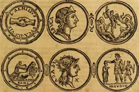 An illustration from Dialoghi di d. Antonio Agostini arcivescovo de Tarracona; sopra le medaglie, iscrizioni, e altre antichita: (1698)