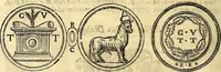 An illustration from Dialoghi di d. Antonio Agostini arcivescovo de Tarracona; sopra le medaglie, iscrizioni, e altre antichita: (1698)
