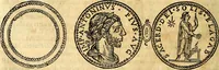 An illustration from Dialoghi di d. Antonio Agostini arcivescovo de Tarracona; sopra le medaglie, iscrizioni, e altre antichita: (1698)