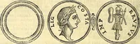 An illustration from Dialoghi di d. Antonio Agostini arcivescovo de Tarracona; sopra le medaglie, iscrizioni, e altre antichita: (1698)