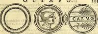An illustration from Dialoghi di d. Antonio Agostini arcivescovo de Tarracona; sopra le medaglie, iscrizioni, e altre antichita: (1698)