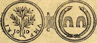 An illustration from Dialoghi di d. Antonio Agostini arcivescovo de Tarracona; sopra le medaglie, iscrizioni, e altre antichita: (1698)