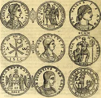 An illustration from Dialoghi di d. Antonio Agostini arcivescovo de Tarracona; sopra le medaglie, iscrizioni, e altre antichita: (1698)