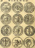 An illustration from Dialoghi di d. Antonio Agostini arcivescovo de Tarracona; sopra le medaglie, iscrizioni, e altre antichita: (1698)